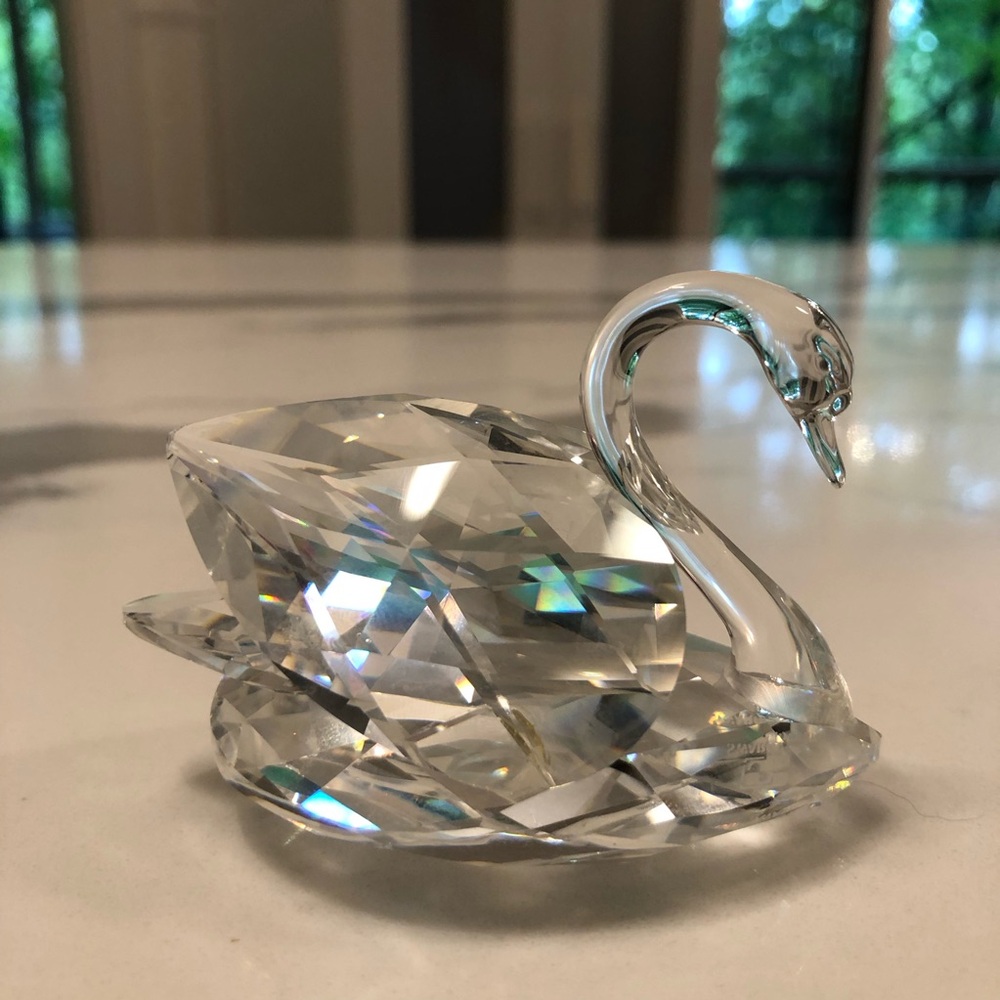 Swarovski Clear Crystal Swan Figurine